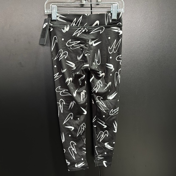 Nike Athletic Slim Fit,regular rise,swoosh print logo leggings,everyday,play - Picture 4 of 6